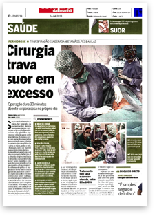 Cirurgia trava suor em excesso.