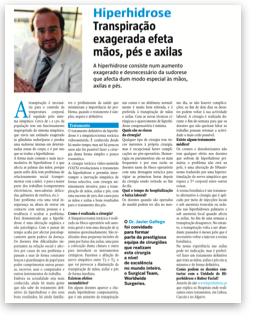 Entrevista sobre tratamento da Hiperhidrose e Rubor facial